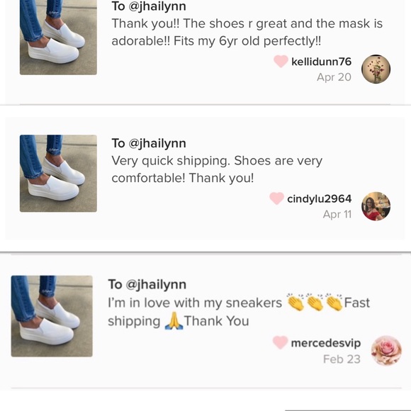 White slip on sneakers - Picture 2 of 8